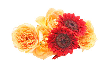 薔薇とガーベラのブーケ