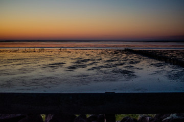 Obraz premium beautiful ocean view at sunset in europe