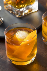 Homemade Boozy Old Fashioned Cocktail