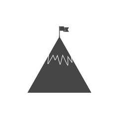 Flag on a Mountain peak