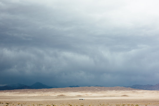 Truck crossing the Death Valley