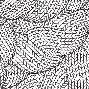 Seamless Pattern For Coloring Book