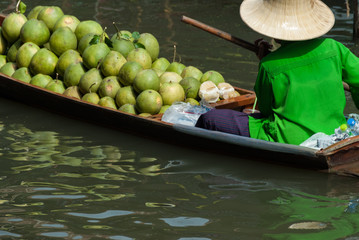 Obraz premium Floating market