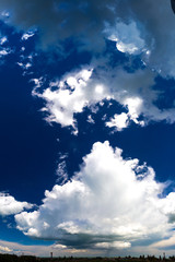 Fototapeta na wymiar Rampage of clouds 2