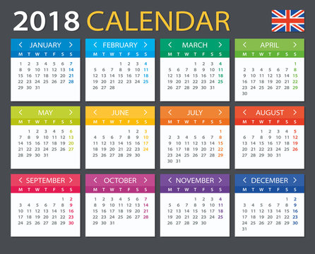 Calendar 2018 - English Version