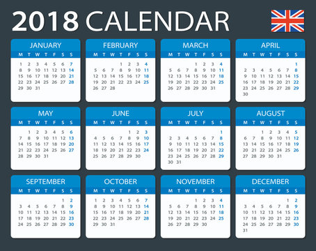 Calendar 2018 - English Version