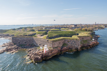 Suomenlinna sea fortress just outside Helsinki, the capital of Finland.