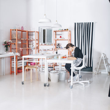 Woman in Her Workshop