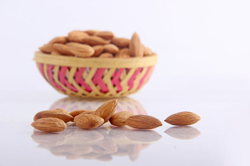 almonds in bowl