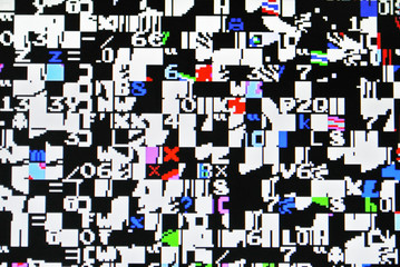 Fototapeta premium Background of glitch error or complex pixel texture