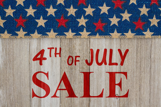 4th of July sale message