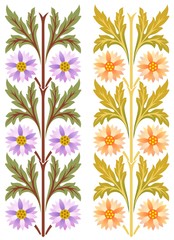 Central European Renaissance flower designs