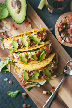 Tacos Mexican Lunch With Beer On The Side
