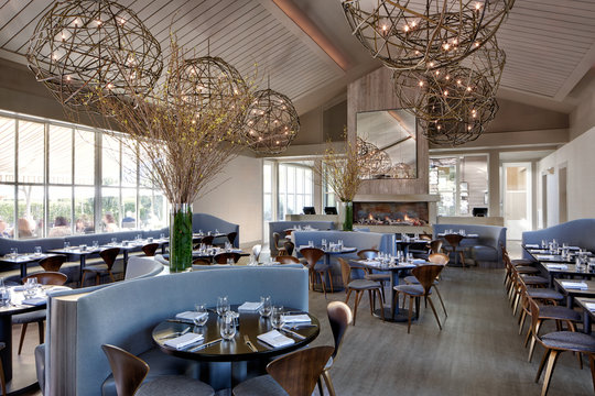 Interiors Of Luxury Upscale Restaurant 