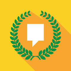 Long shadow laurel wreath with a tooltip