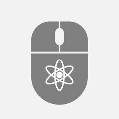 Isolated computer mouse with an atom