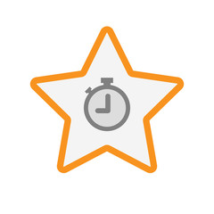 Isolated star with a timer