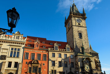 Obraz premium Old town hall in Prague. City center. Staromestska square