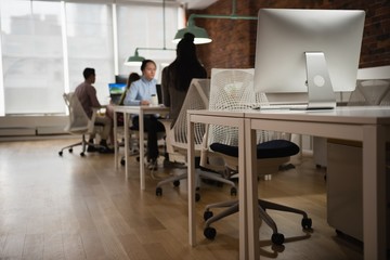 Executive working in office