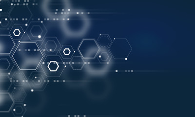 Abstract futuristic shapes.