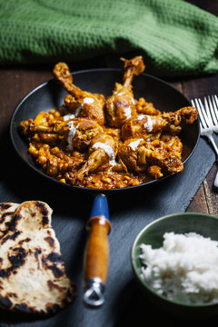 Homemade chicken curry