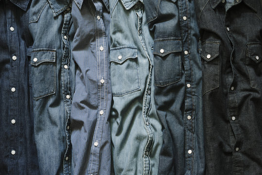 blue jeans shirts