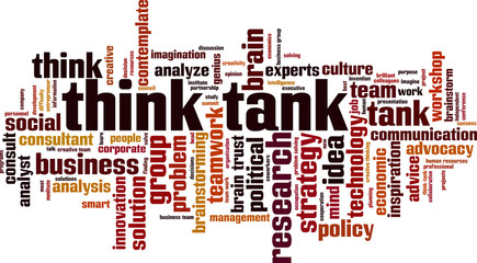 Think tank word cloud