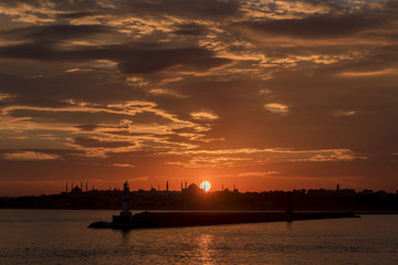sunset at the historical peninsula
