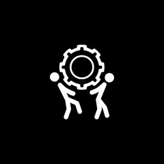 Technical Support Icon. Flat Design.