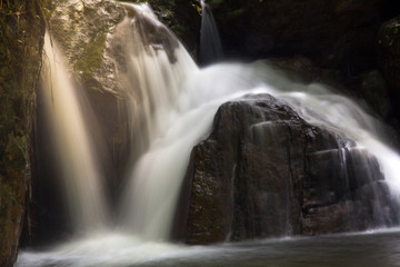 Obraz premium beautiful small waterfall in the wild,nature