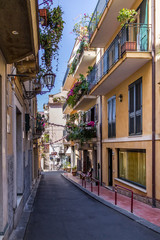 Street view of Taormina city - Taormina, Sicily, Italy