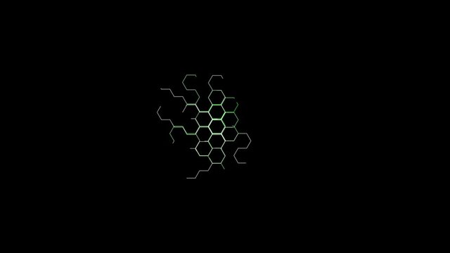 Artificial intelligence abstract animation