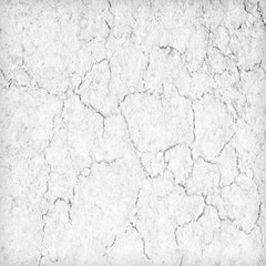 Soil cracks texture white background for design.