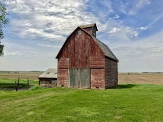 Fototapeta premium Old barn on a farm