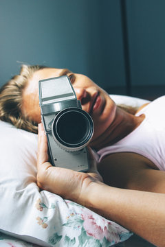Woman with 8MM