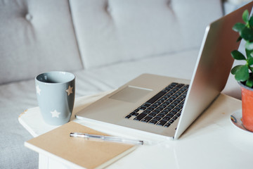 Sleek and simplified modern workspace