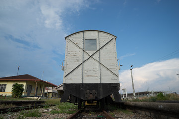 Old train abandoned near Gemas railway station, Malaysia