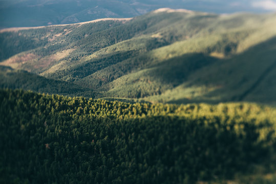 part of mountains with sky