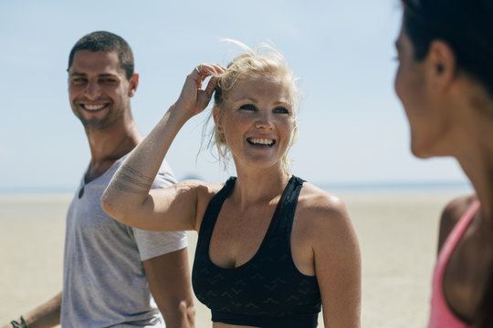 Group of People in Sportswear Ready for an Outdoor Workout