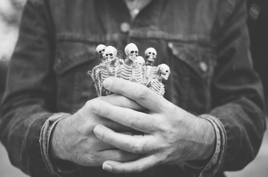 many spooky skeletons 