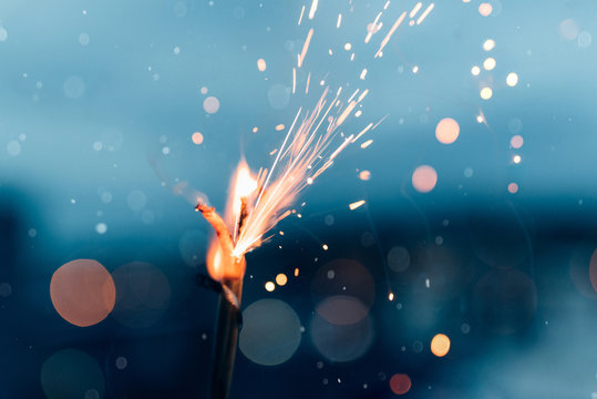 Close up of a sparkler