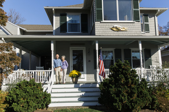 Senior Couple on Porch - Powered by Adobe