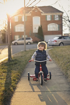 Toddler Riding Tricycle