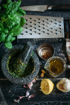 Homemade pesto 