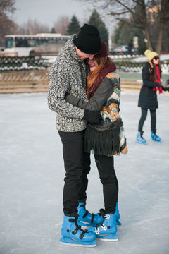 Couple Ice Skating 