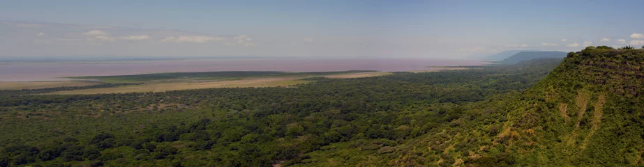 Tuinposter The Great Rift Valley in Tanzania, Africa Panoramic Image. © Thomas Sztanek