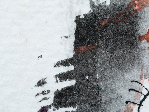 Color and texture of water color on paper