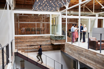 Group of millennials in meeting 