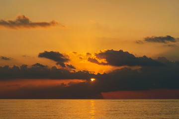 Sea beach sunrise