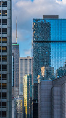 Obraz na płótnie Canvas City Buildings and Reflections